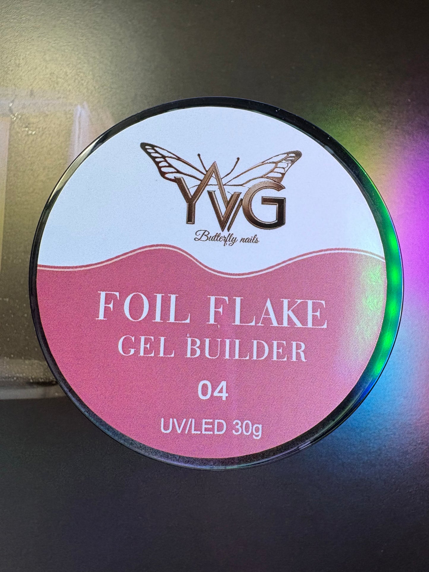 Colección builder gel foil flake 1,2,3,4,5
