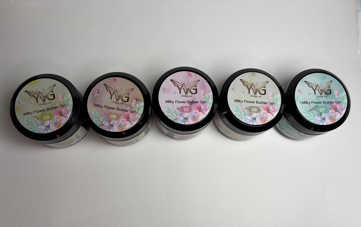 Colección de milky flower 5 colores