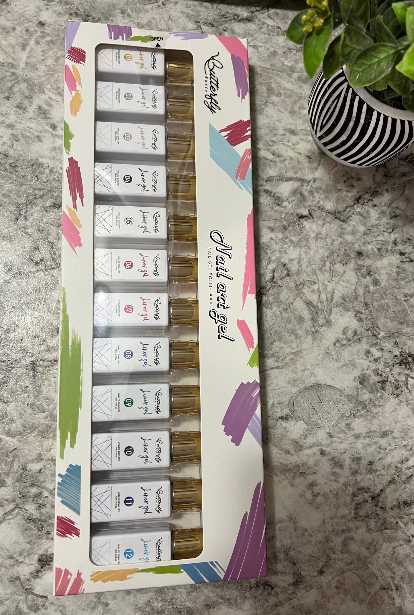 Set de Lines gel 12 colores 12 ml