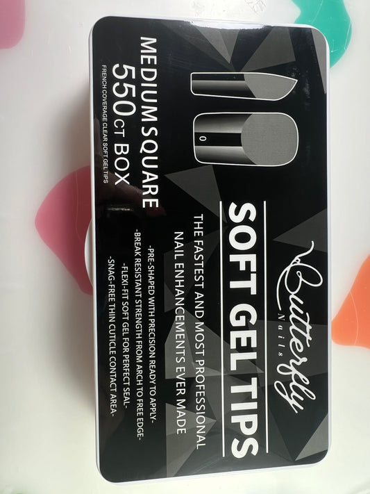 Soft gel tips medium square