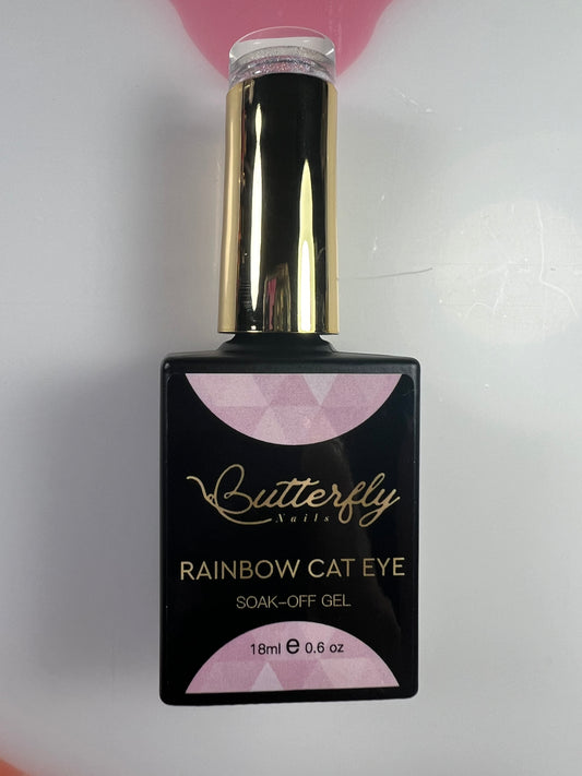 Gel nails ojo de gato rainbow universal