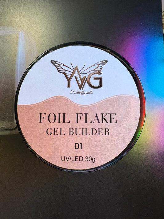 Colección builder gel foil flake 1,2,3,4,5